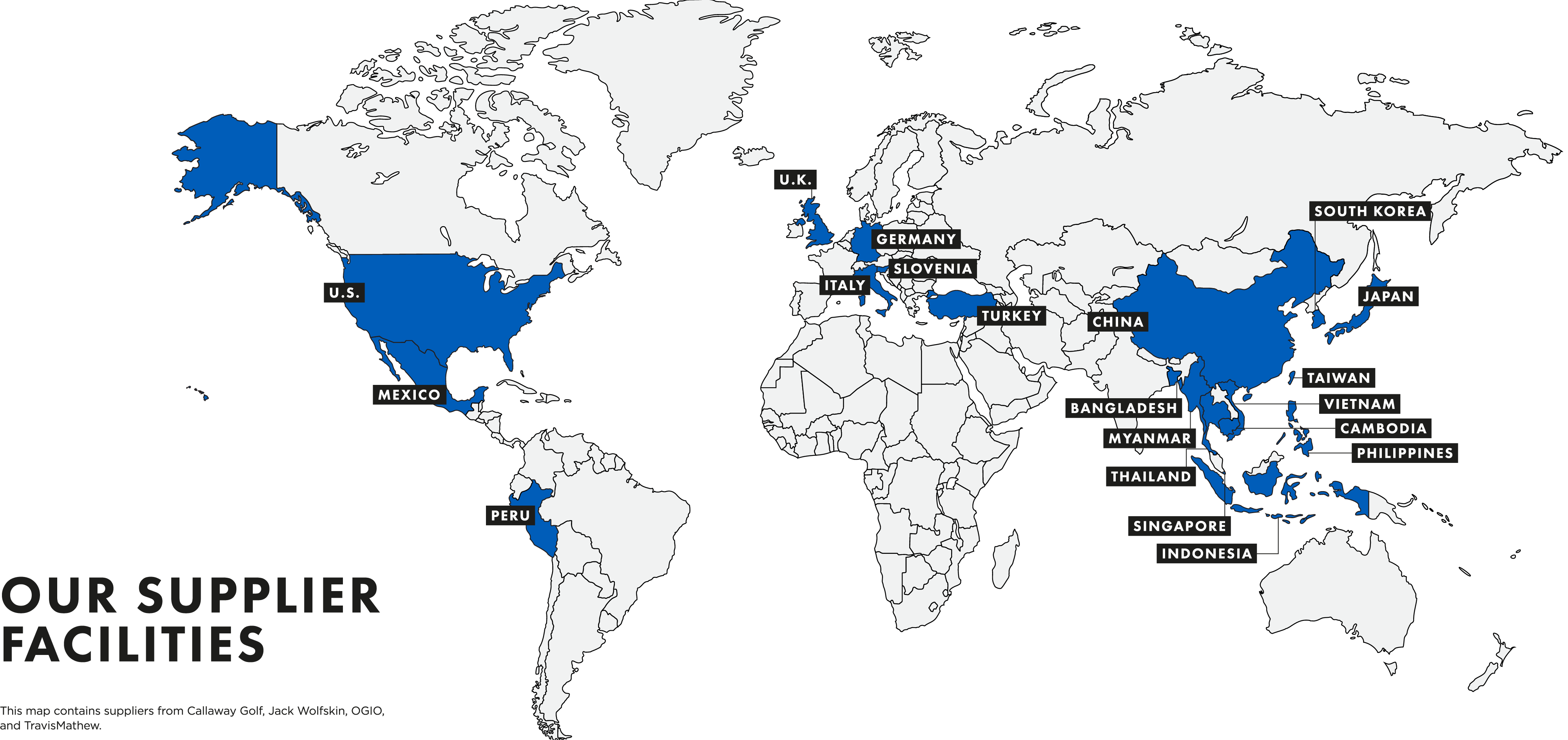 supplier facilities map